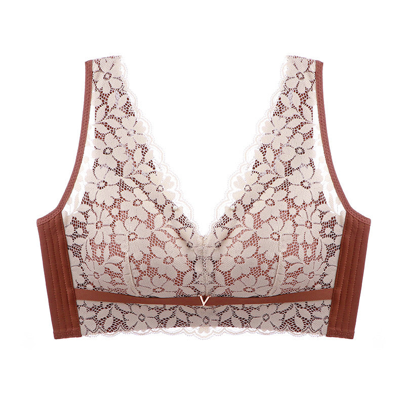 Soutien-gorge brassière sans armatures en dentelle pour femme – Romana