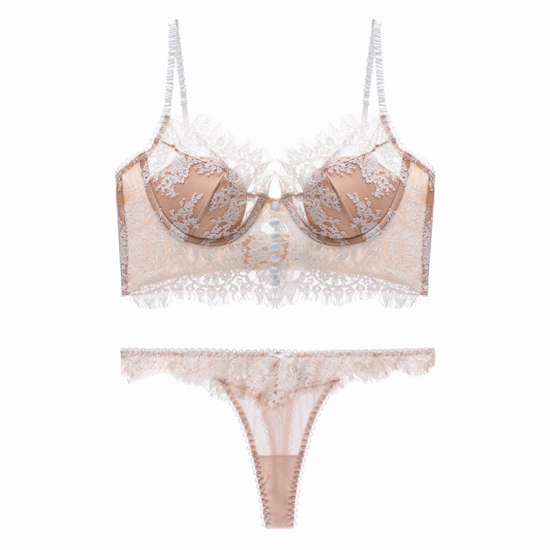 Ensemble de lingerie soutien-gorge dos nu en dentelle et slip assorti pour femme - Maison Née (Ensemble)