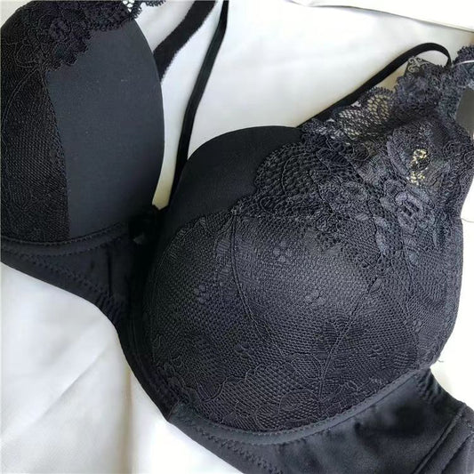 Soutien-gorge push-up à armatures en dentelle et décolleté plongeant pour femme - Pental