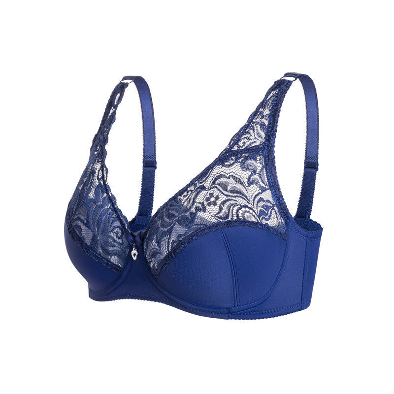 Soutien-gorge push-up à armatures en dentelle et broderie sensuelle pour femme - Nakoleo