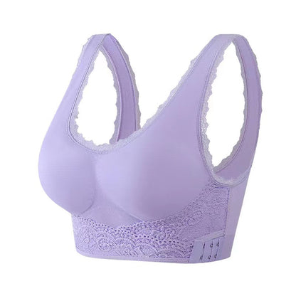 Soutien-gorge brassière maintien croisé en dentelle avec ouverture devant – Icône
