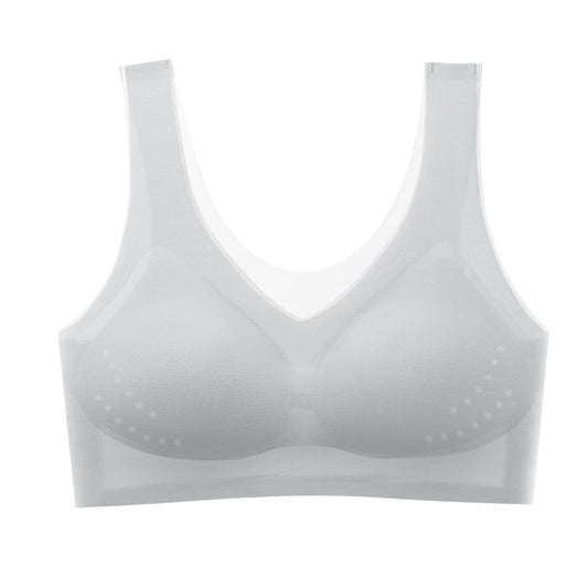 Brassière Aulaine seconde peau grise, vue de face