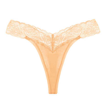 String taille basse en dentelle florale - Yvetta